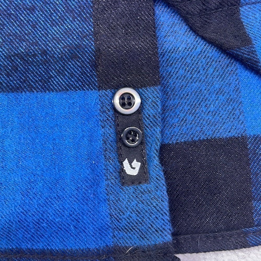 Burnside Button-Up Julian Hard Cider Flannel Plaid size XL Limited Edition - Picture 6 of 8